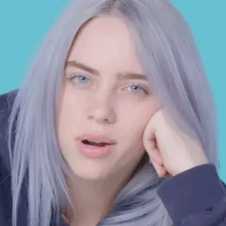 🌵 Billie Eilish 가수, 음악, 유명인, 인물사진, 여자, 빌리 아일리시 whatsapp sticker