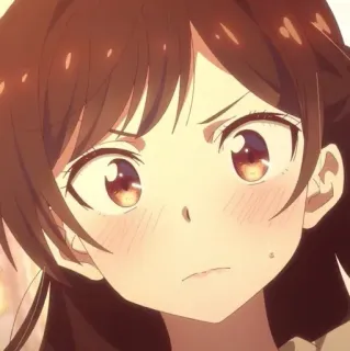 🖤 anime, girl, angry, cartoon, portrait telegram sticker