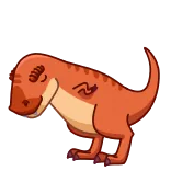 🙏 dinosaur, t-rex, animal, cartoon telegram sticker