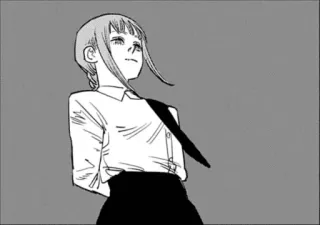 🌫 Makima Chainsaw Man Anime, Manga, Chainsaw Man, Makima, Illustration whatsapp sticker