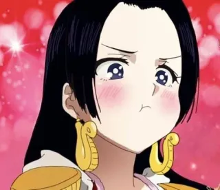 😍 Boa Hancock One Piece Anime, One Piece, Boa Hancock, Dessin animé, Personnage whatsapp sticker