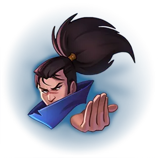 💪 Yasuo League of Legends yasuo, league of legends, emote, gaming, character telegram sticker