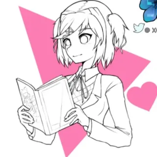📙 Natsuki Doki Doki Literature Club! Anime, Manga, Kawaii, Mignon, Doki Doki, Club de Littérature, Natsuki whatsapp sticker