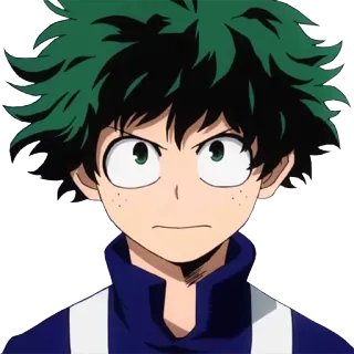 🙂 Izuku Midoriya My Hero Academia Anime, Manga, My Hero Academia, Izuku Midoriya, Deku, Superhéroe telegram sticker