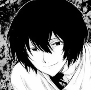 🥚 Dazai Osamu Bungo Stray Dogs anime, manga, Dazai, Bungo Stray Dogs, character, portrait telegram sticker