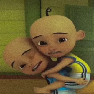 🏁 Upin & Ipin мультфильм, персонаж, анимация, дети telegram sticker