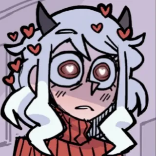 🥺 アニメ, 悪魔, ハート, マンガ, 可愛い telegram sticker