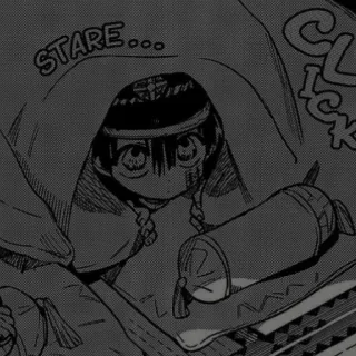 😐 STARE... Menatap, Manga, Anime, Karakter, Komik, Gambar whatsapp sticker