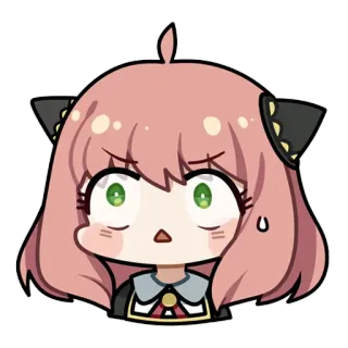 😧 Anya Forger Spy x Family Anime, Manga, Cartoon, Spy x Family, Anya Forger telegram sticker