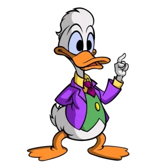 👆 Ludwig Von Drake Ludwig Von Drake, Disney, Desenho animado, Pato, Personagem whatsapp sticker