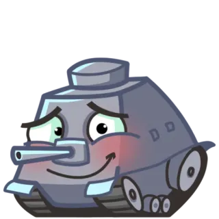 😊 Panzer, Militär, Fahrzeug, Cartoon, Niedlich, Panzerung whatsapp sticker
