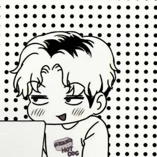 😏 HOT DOG Мультфильм, Хот-дог, Каваий, Аниме, Милый, Еда whatsapp sticker