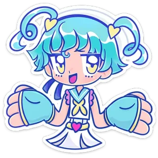 🤷‍♀️ Anime, Dibujos animados, Lindo, Sticker, Chica, Manga telegram sticker