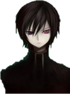 😏 Lelouch Lamperouge Code Geass anime, character, lelouch, code geass telegram sticker