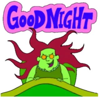 💤 Good Night bonne nuit, dessin animé, personnage, salutation telegram sticker