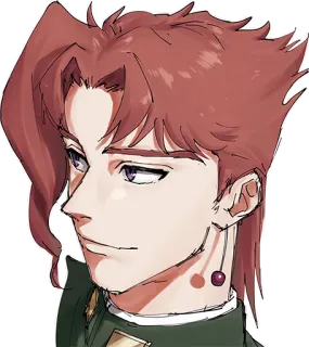 😏 Kakyoin Noriaki JoJo's Bizarre Adventure Anime, Manga, Kakyoin, JoJo's Bizarre Adventure, Anh đào, Nhân vật telegram sticker