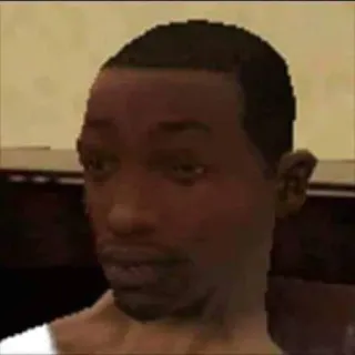😳 CJ Grand Theft Auto: San Andreas CJ, Grand Theft Auto, San Andreas, Videospiel, Charakter telegram sticker