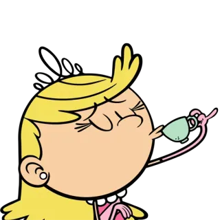 ☕ Lola Loud The Loud House Dessin animé, Fille, Thé, Boire, Princesse telegram sticker