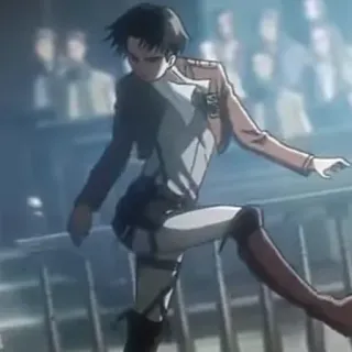 ⚔ Levi Attack on Titan Anime, Attack on Titan, Levi, Karakter, Manga, Fanart telegram sticker