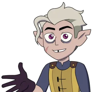 ☺️ Hunter The Owl House dibujos animados, animado, personaje, fantasía telegram sticker