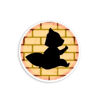 😎 adesivo, guaxinim, animal, silhueta telegram sticker