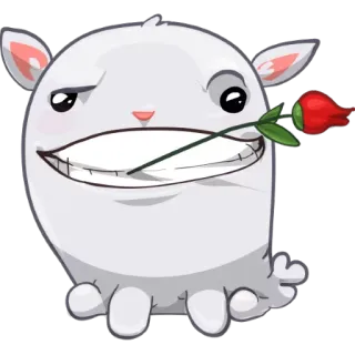 🌹 creature, monster, romantic, animal, flower telegram sticker