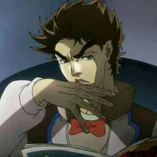 🦇 Joseph Joestar JoJo's Bizarre Adventure Anime, JoJo's Bizarre Adventure, Joseph Joestar, Charakter telegram sticker