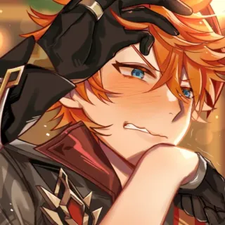 🥨 Tartaglia Genshin Impact Anime, Genshin Impact, Tartaglia, Childe, Fanart whatsapp sticker