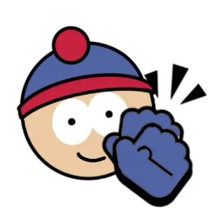 🌟 Stan Marsh South Park 漫画, キャラクター, サウスパーク, スタン・マーシュ, 平手打ち, アニメ telegram sticker