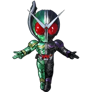 🕵 Kamen Rider W Kamen Rider Kamen Rider, Kamen Rider W, Tokusatsu, Japanese Superhero, Anime Character, Chibi telegram sticker
