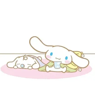 🌟 Cinnamoroll cinnamoroll, sanrio, kawaii, süß, cartoon, anime, schläfrig, entspannen telegram sticker