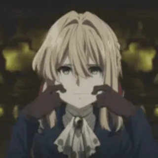🖤 Violet Evergarden Anime, Sticker, Dibujo animado, Personaje, Violet Evergarden telegram sticker