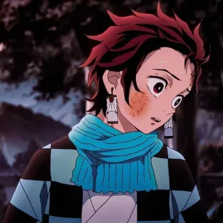 tanjiro kamado.🏮 :: @fStikBot whatsapp stickers