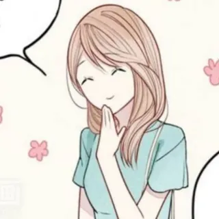 🥞 anime, cartoon, girl, smile, cute telegram sticker