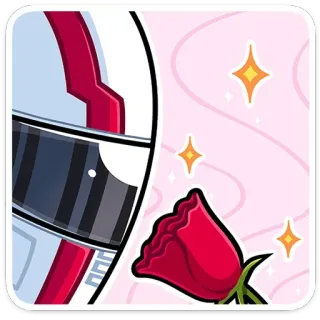 🌹 casco, rosa, corsa, motorsport, adesivo telegram sticker