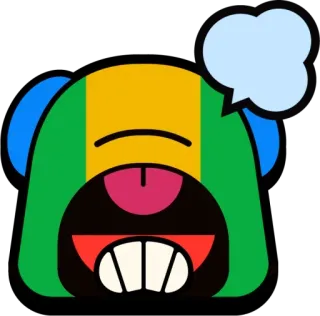▪️ anjing, kartun, hewan, hijau, biru, stiker telegram sticker