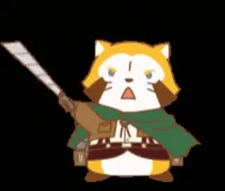 ๐ก Attack on Titan anime, cartoon, weapon, sword, attack on titan telegram sticker