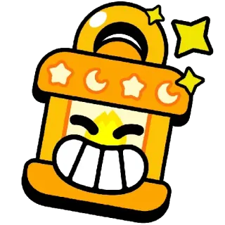 😁 Laterne, Licht, Sterne, Cartoon telegram sticker