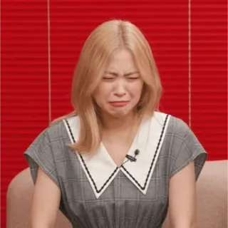 😭 weinen, verärgert, traurig, emotional, gesicht, frau, blond whatsapp sticker