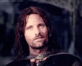 😁 Aragorn Lord of the Rings aragorn, il signore degli anelli, viggo mortensen, film, fantasy telegram sticker