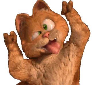 😝 Garfield cartoon cat, funny, comedy, garfield telegram sticker