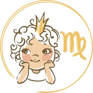 ♍ me maagd, sterrenbeeld, prinses, kroon, meisje telegram sticker