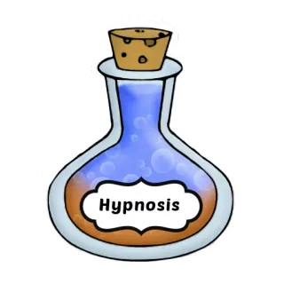 🔮 Hypnosis potion, hypnosis, magic, spell, fantasy, bottle telegram sticker