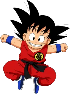 🤣 Goku Dragon Ball アニメ, マンガ, ドラゴンボール, 悟空, 格闘技, 格闘, 子供, アニメ telegram sticker