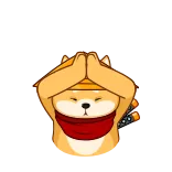 🙏 Hund, Ninja, Schwert, Gewalt, Cartoon telegram sticker
