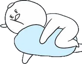 😴 sonno, stanco, pisolino, dormire, cartone animato, personaggio telegram sticker