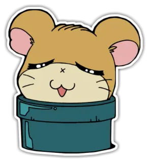 🐹 Хомяк, Мультфильм, Милый, Животное, Питомец telegram sticker