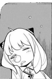 😴 Anya Forger Spy × Family anime, manga, spy x family, anya forger, sleepy, cute, tired telegram sticker