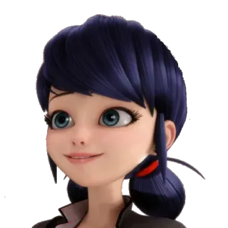 🙂 Marinette Dupain-Cheng Miraculous: Tales of Ladybug & Cat Noir Marinette, Ladybug, Miraculous Ladybug, Dibujos animados, Animado, Superhéroe telegram sticker