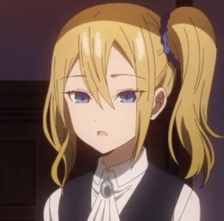 ✨ Ai Hayasaka Kaguya-sama: Love Is War Anime, Mädchen, blond, Hayasaka, Kaguya-sama, Schuluniform, Porträt whatsapp sticker